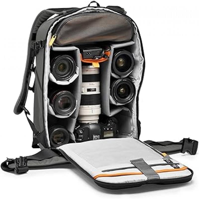 Lowepro 카메라 배낭 플립 사이드 400 AW III 블랙 백팩 아웃도어 사양 카메라 가방 16 L 15 인치 PC・10 인치 타블렛 수납 가능 탈부착 가능 액세서리 파우치 부속 올웨더 커버 부속 LP37352-PWW[병행 수입품]