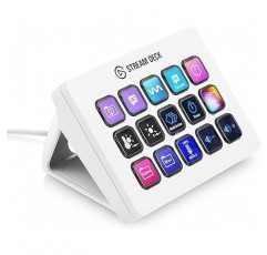 Elgato Stream Deck MK.2 White Stream Deck/White [15키 레이아웃] 게시자 장치용 USB 라이브 콘텐츠 생성 컨트롤러