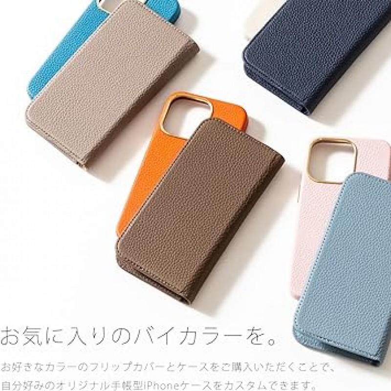 Macaroon iPhone Flip Cover & Back Case, MagSafe 호환, Togo Leather, 노트북 타입, 자유 탈부착, 무선 충전, 12/13/14 Series (iPhone 14PRO, Blackberry)