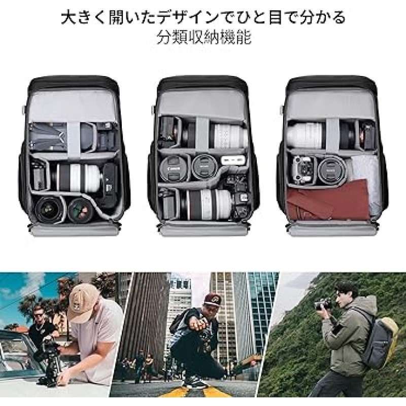 K&F Concept Camera Bag 백팩, 젤리, 모던