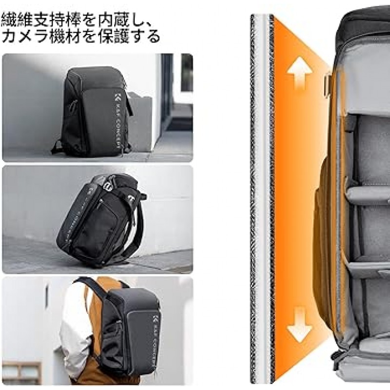 K&F Concept Camera Bag 백팩, 젤리, 모던