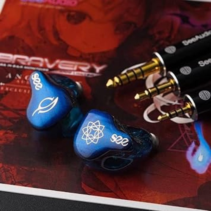 SeeAudio Bravery AE 한정판 인이어 모니터, 4BA IEM 인이어 이어버드(SeeAudio Bravery AE)