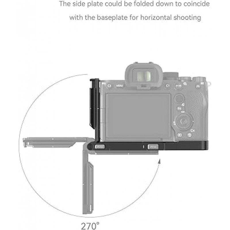 Sony α7R V / α7 IV / α7S III용 SmallRig 3984 접이식 L 브래킷