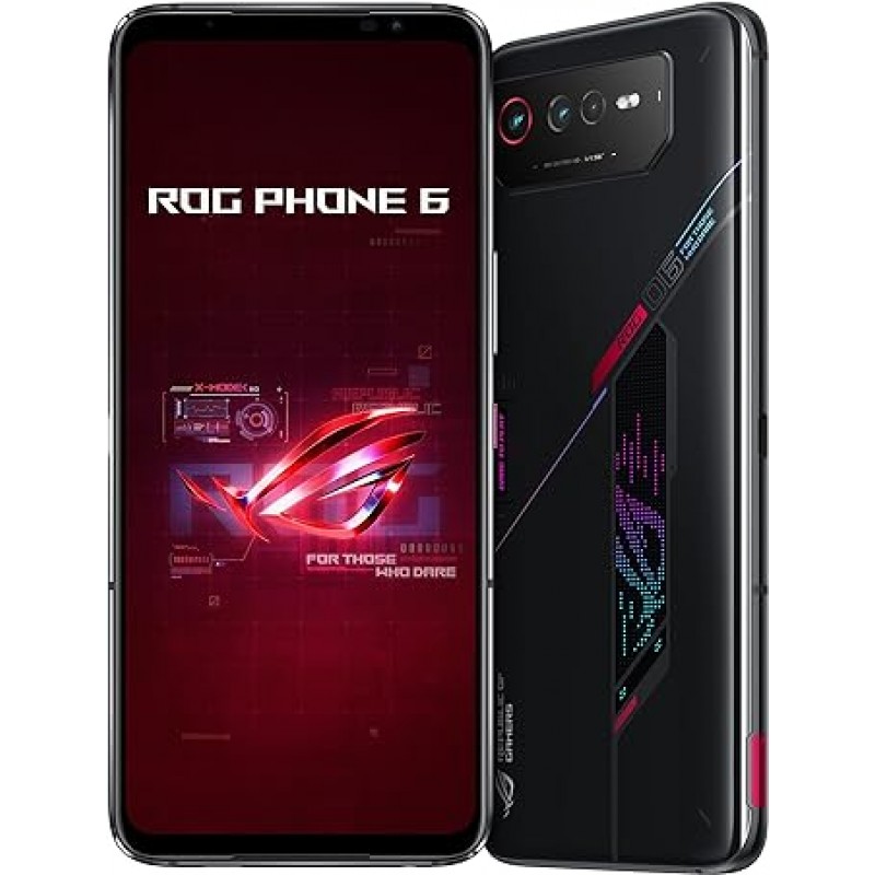 ASUS ROG 폰 6 팬텀 블랙 ROG6-BK16R512/A docomo/au/SoftBank/Y! mobile/ahamo/povo/LINEMO/Rakuten Mobile, Line Compatible, 6.78인치 와이드 Final Fantasy BE Illusion War, Collaboration Wallpaper