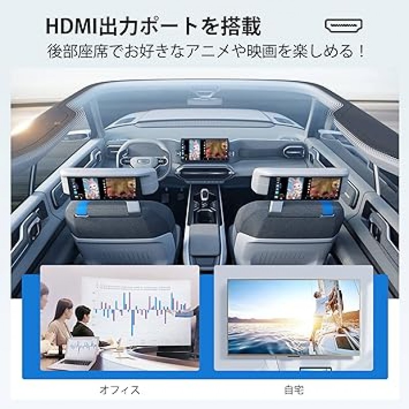 Herilary C8 CarPlay AI Box, 무선 어댑터, Carplay ai Box, CarPlay 및 Android Auto를 무선으로 변환, Android 11.0 OS, QualcommSnapdragon 8코어 CPU, 4G LET 통신, SIM 카드 및 SD 카드 삽입, 내장 GPS, 대용량 4GB + 64GB, 2분할 화면, HDMI 출력 단자, 앞좌석 뒷좌석에 있는 당신. ube 디가 등 아마존 프라임 비디오 어디서든 볼 수 있는 [기