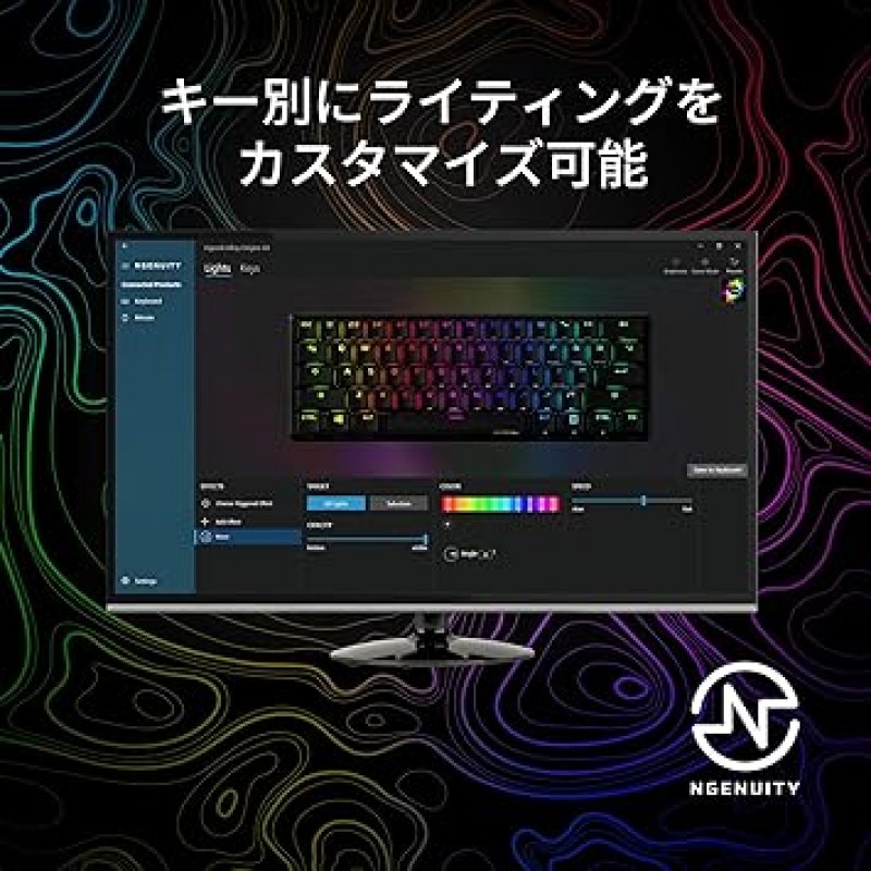 HyperX Alloy Origins 60 소형 RGB 기계식 게임용 키보드 HKBO1S-RB-US/G, 60% 레이아웃, 게이머용 HyperX 스위치