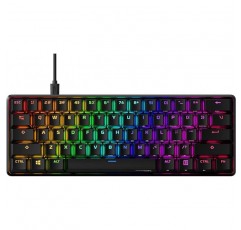 HyperX Alloy Origins 60 소형 RGB 기계식 게임용 키보드 HKBO1S-RB-US/G, 60% 레이아웃, 게이머용 HyperX 스위치