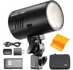 Godox AD100Pro 100Ws TTL 2.4G HSS 1/8000s 포켓 손전등, 7.2V / 2600mAh 리튬 배터리, 360 풀 파워 플래시, 0.01-1.5s 재활용, 원형 및 자기 플래시 헤드