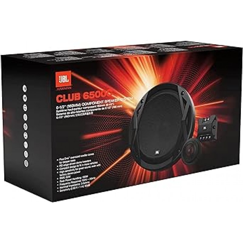 JBL CLUB6500C 6.5인치 360W 클럽 시리즈 양방향 컴포넌트 자동차 스피커