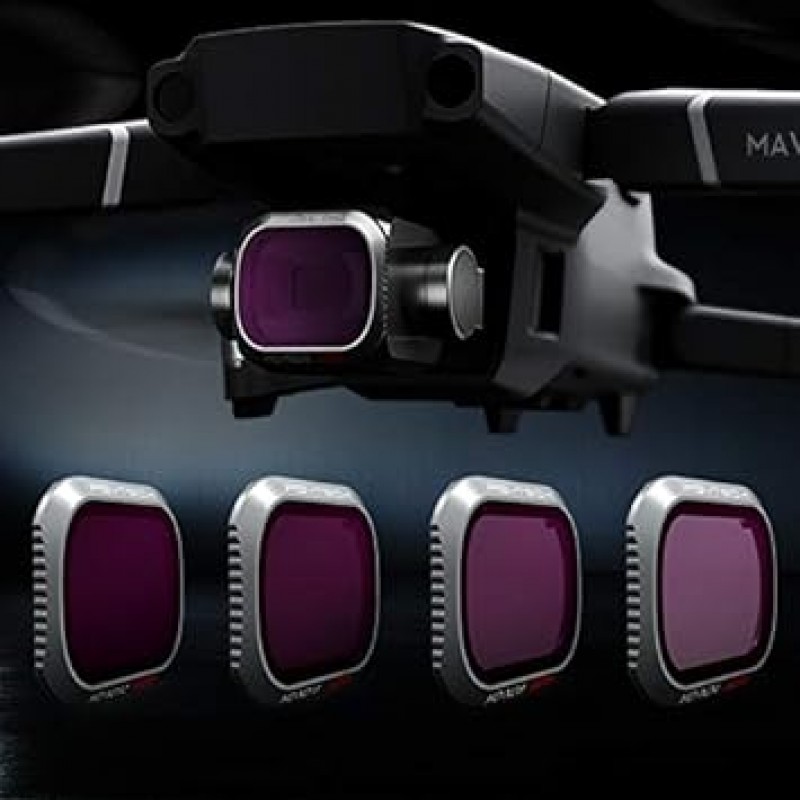 PGYTECH Mavic 2 PRO ND 필터 ND 렌즈 필터 DJI Mavic 2 Pro ND8 ND16 ND32 ND64 대응 4 팩 필터 세트 (프로페셔널) 드론 액세서리용