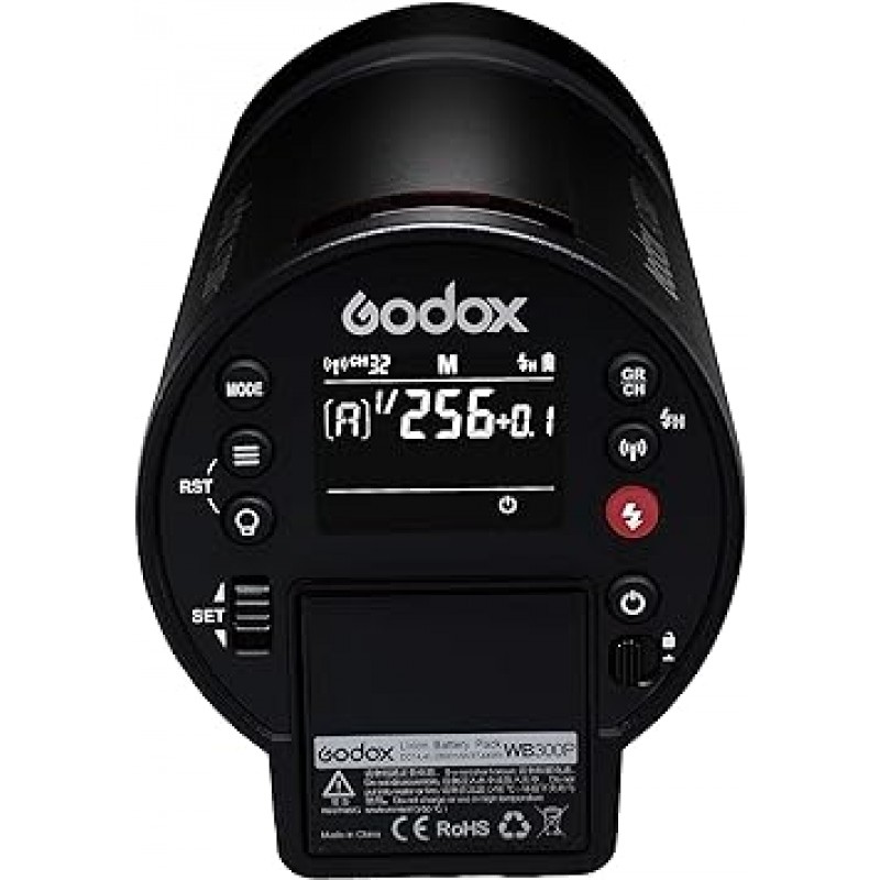 Godox AD300Pro 플래시 스트로브, 300Ws, TTL, 2.4G 무선, 전체 조명, 약. 320회, 재활용 시간: 0.01 - 1.5초, 고속 싱크로 1/8000s, 모델링 램프, 12W, 밝기 1~10단계 [병렬 가져오기]