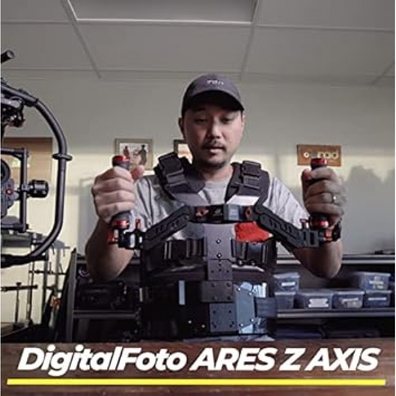 DIGITALFOTO Ares Z 축 스프링 짐벌 듀얼 핸들, ZHIYUN Crane 2, DJI Ronin S/SC, FEIYU AK2000/4000, Moza Air 2 및 기타 3축 짐벌과 호환되는 댐핑 탈착식 듀얼 그립