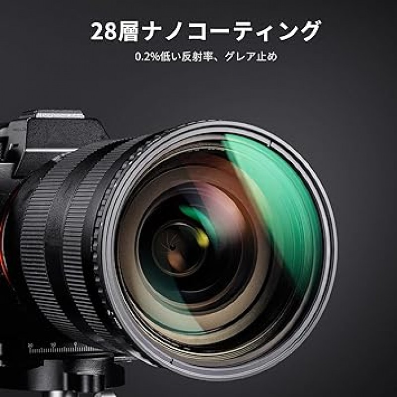 K&F Concept 2.8인치(72mm) 가변 ND 필터, ND2-ND32+ND32-ND512, 2개 세트, X자 요철, 28겹 나노 코팅, 발수, 발유, 스크래치 방지, (NANO-X Series)