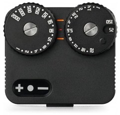 TTArtisan Light Meter II ISO, 조리개 및 셔터 속도 조정 기능이 있는 실시간 측정 도구, 다이얼 2개, 구형 Leica 및 유사한 거리계 카메라(검은색)와 호환 가능