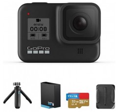 GoPro HERO8 Black 웨어러블 액션 터틀, 웨어러블(GoPro HERO8 Black + 32GB 인증 SD 카드 + 셀카봉/삼각대)