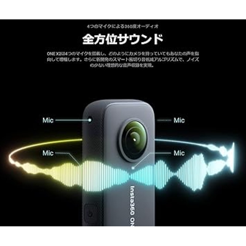 Arashi Vision Insta360 ONE X2 포켓 크기 360도 촬영 액션 카메라 CINOSXX/A CM609