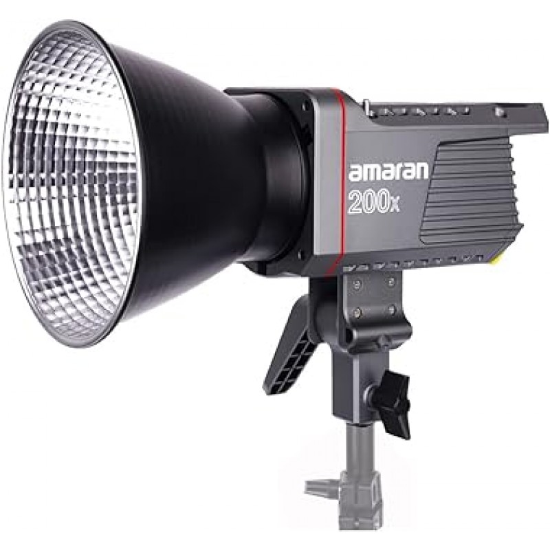 Aputure Amaran 200x LED 비디오 조명 200W 2700-6500k CRI95+ TLCI96+ 51600lux@1m Bluetooth 앱 제어 경량 컴팩트 9 조명 효과 DC/AC 전원