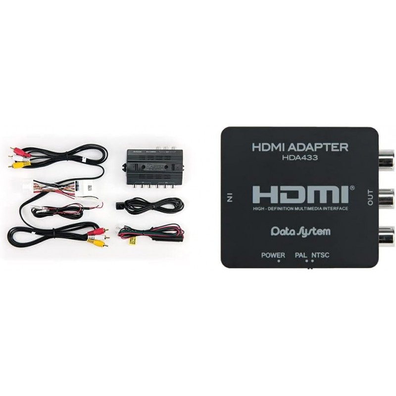 Mazda 및 HDA433-D HDMI 컨버터 어댑터용 데이터 시스템 VIK-U65 비디오 입력 하네스 키트(세트 구매)