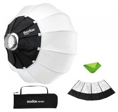 Godox 65cm Foldable Bowens Mount Lantern with Softbox Shading Skirt for Godox SL-60W 실내 촬영 사진 초상화에 적합(CS-65D)