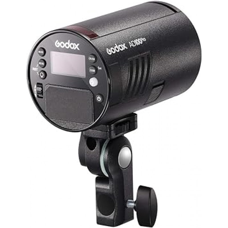 GODOX AD100Pro 플래시 스트로브 100Ws TTL 5800±200K 컬러 필터 2.4G 무선 HSS 1/8000s 재활용 시간 0.01s - 1.5s [병행 수입]