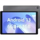 Android 13 8 코어 CPU, 2023 태블릿, 10인치 Wi-Fi 모델, 6GB RAM(4+2 확장) + 64GB ROM + 1TB TF 확장, CPU, 2.0 Ghz WiFi, 6 1280 x 800 해상도, IPS 디스플레이, 5000 mAh 대용량 배터리, 2MP/5MP 카메라, Type-C 충전, Bluetooth 5.0, 일본어 사용 설명서 포함(회색)