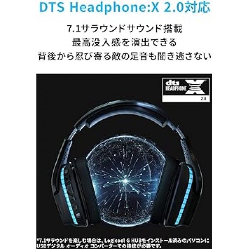 Logicool G 게이밍 헤드셋 G633s 블랙 Dolby 7.1ch 소음 차단 마이크 PC PS4 스위치 LIGHTSYNC RGB 3.5mm USB 정품 2년 보증 + Astro MixAmp Pro TR MAPTR-002 세트