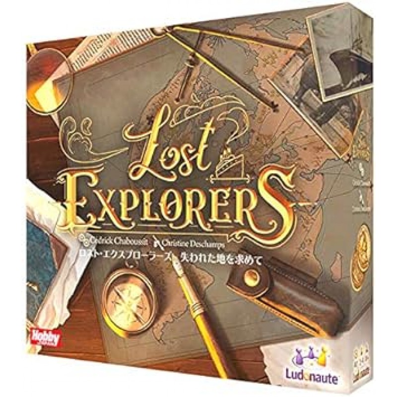 Hobby Japan The Lost Explorers: In Search of the Lost Land, Japanese Version (2-4인용, 40분, 10세용) 보드 게임