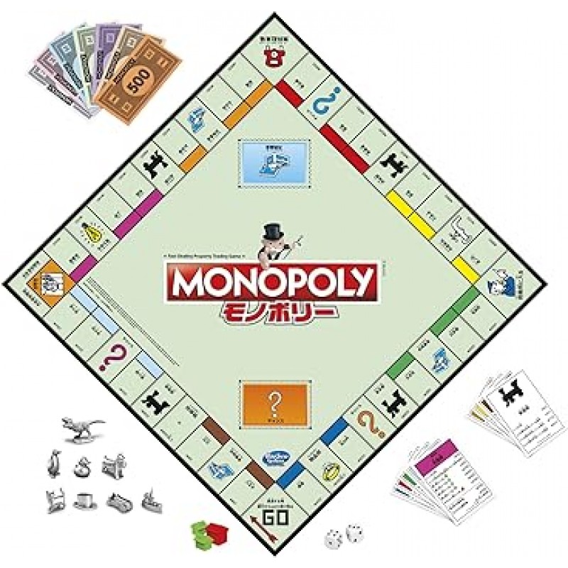 Hasbro Monopoly C1009 Classic Renewal, Tokyo Place Names 보드 게임, 인기, 어린이용, 일본어 버전, 가족, 교육용 게임, 파티 게임, 어린이, 8세 이상, 플레이어: 2~6명, 정통 제품