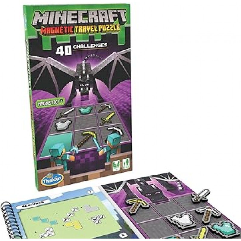 ThinkFun 31521 논리적 사고 능력을 키우는 Minecraft 자기 여행 퍼즐(공식 수입) 일본어 사용 설명서 포함(영어는 보장되지 않음) 8세 이상