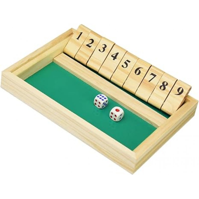 SEEDSTONE Shut the Box 보드 게임 나무 장난감