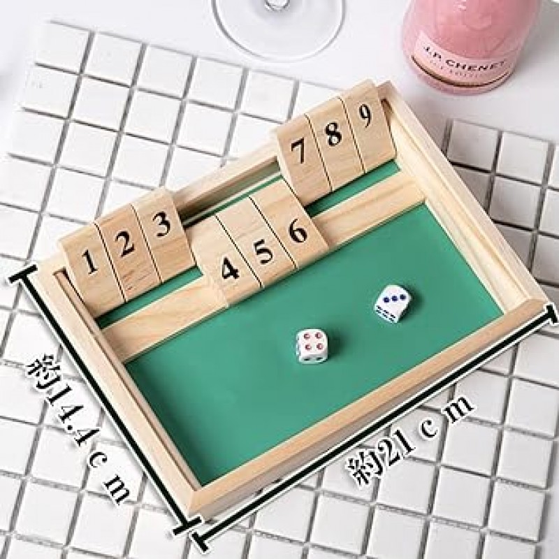 SEEDSTONE Shut the Box 보드 게임 나무 장난감