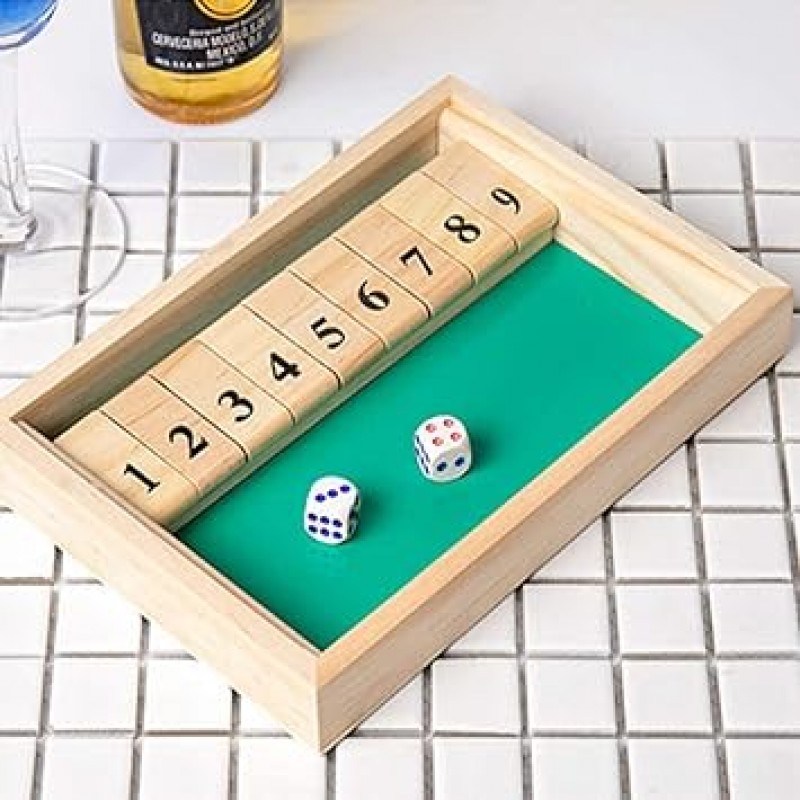 SEEDSTONE Shut the Box 보드 게임 나무 장난감