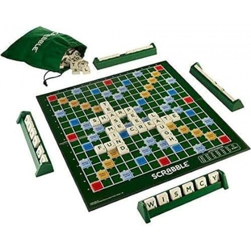 YBYP Scrabble Game Scrabble 영어 단어 게임 미니 게임 학생 영어 게임 Scrabble 개선 Original Long Selling Board Game