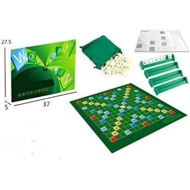 YBYP Scrabble Game Scrabble 영어 단어 게임 미니 게임 학생 영어 게임 Scrabble 개선 Original Long Selling Board Game