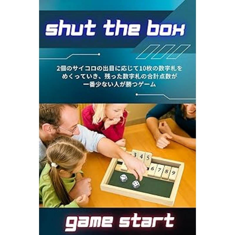 Ron-velk Shut the Box 나무 테이블 게임 2 주사위 파티 게임 Shut the Box 보드 게임 장난감 주사위