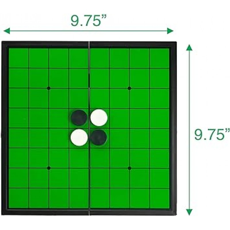 자기 휴대용 Othello Reversi 전술 게임 9.75 