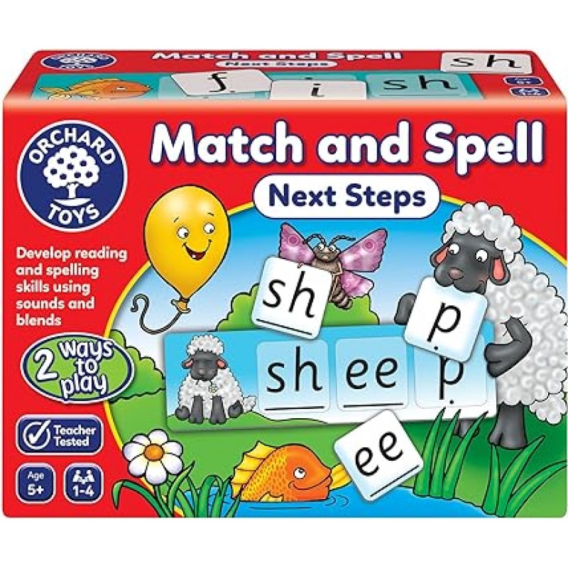Bornelund Orchard Toys OC218 Play with Alphabet Match & Spell Step Up 5세