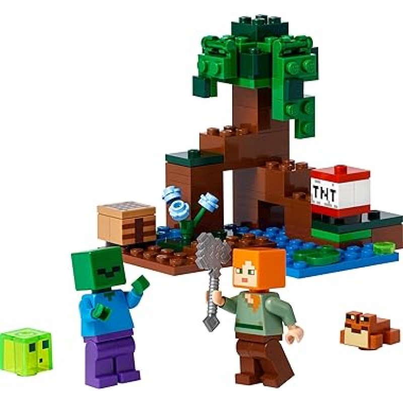 LEGO Minecraft 21240 장난감, Minecraft, 모험, 소년, 소녀, Minecraft, 어린이 용품, 게임, 장난감, 교육용 장난감, 생일 선물, 레고 블록, 7세 이상