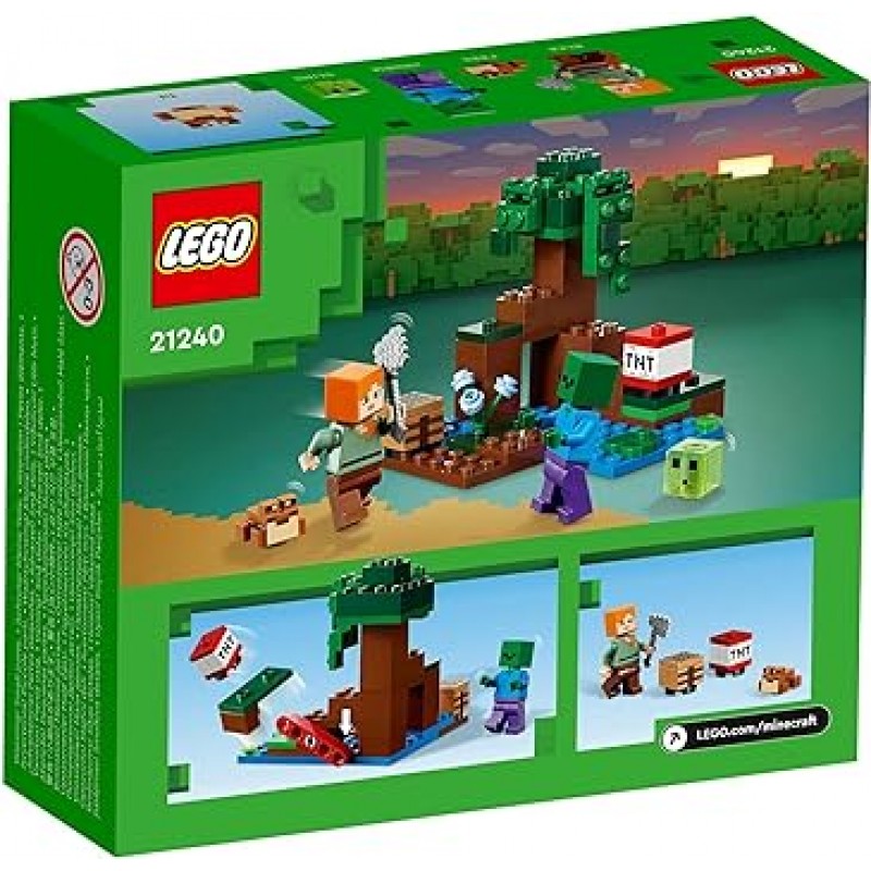 LEGO Minecraft 21240 장난감, Minecraft, 모험, 소년, 소녀, Minecraft, 어린이 용품, 게임, 장난감, 교육용 장난감, 생일 선물, 레고 블록, 7세 이상