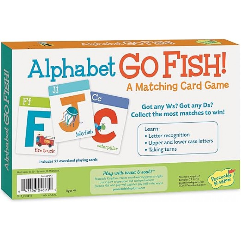 Mindwear 카드 게임 알파벳 Go Fish! AM3 정통 제품