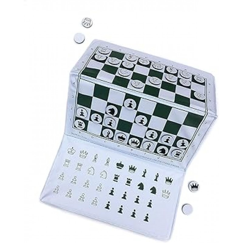 [uxige-mu] we Games Magnetic Checkbook Chess Set Great for Travel 10 – 0006 [병행수입품]