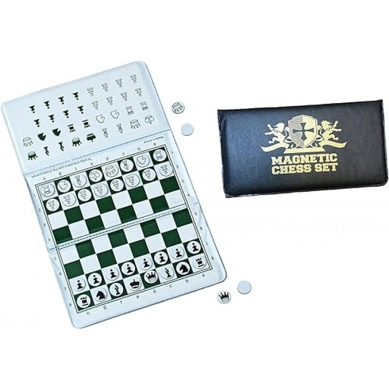 [uxige-mu] we Games Magnetic Checkbook Chess Set Great for Travel 10 – 0006 [병행수입품]