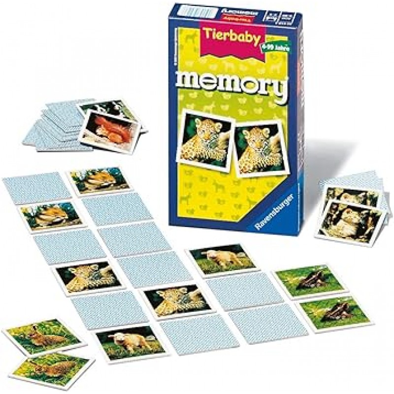 Tierbaby memory®: 2-8인용. 플레이 시간 15분