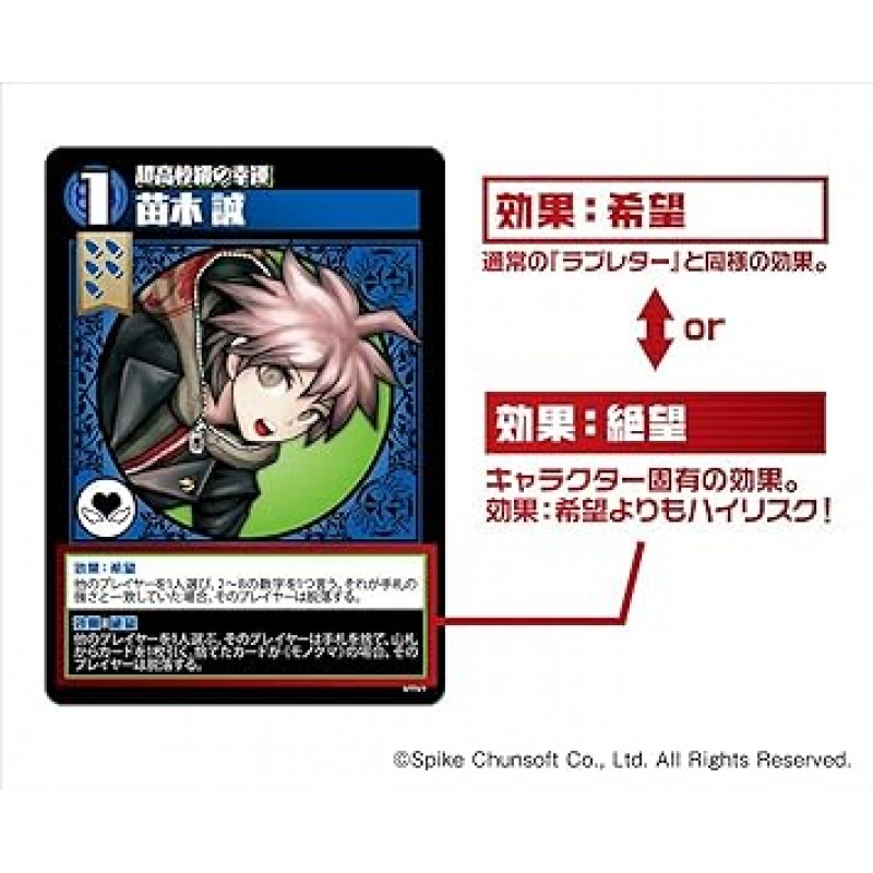 일본 탁상 개발 카드 게임 Danganronpa Love Letter of Despair: W 2.5 x H 3.5인치(63 x 88mm)