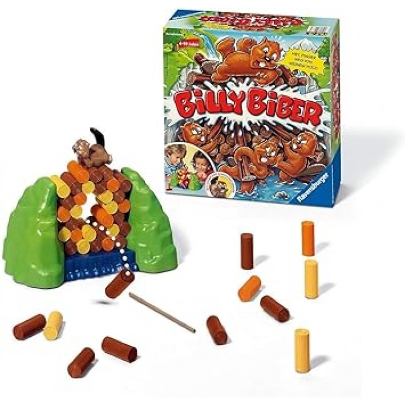 Ravensburger Billy Biber 보드 게임 키즈 토이 밸런스 게임(일본어 사용 설명서 포함)