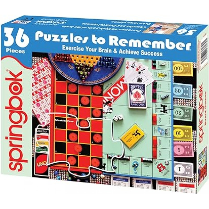 Springbok Puzzle to Remember - 알츠하이머 & 치매 활동 - 36 개 지그 소 퍼즐 보드 게임 - 미국