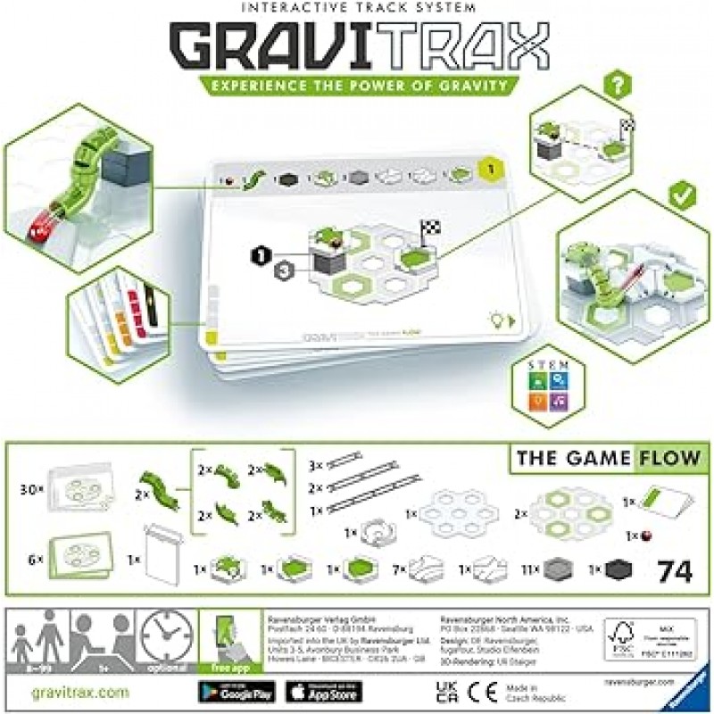 Ravensburger GraviTrax 게임 흐름 27017 0 가족이 즐길 수 있는 두뇌 훈련 게임