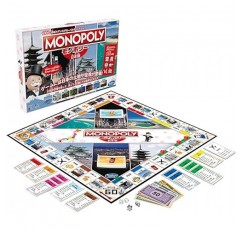 Hasbro F5119 Monopoly 일본판 패밀리 보드 게임, 어린이에게 인기, 파티 게임, 교육용 게임, 8세 이상, 플레이어 수, 2-6명, 오리지널 일본 디자인 6개, 정통 제품