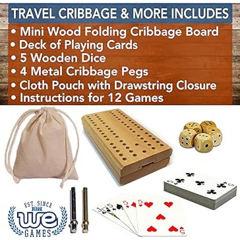 Cribbage 및 기타 여행 게임 팩