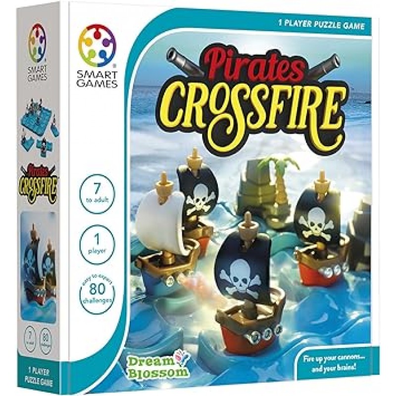 SMRT Games SG094JP 해적 크로스파이어 퍼즐 보드 게임